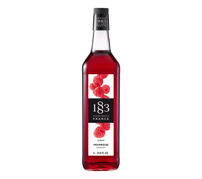 Raspberry - 1883 Syrup (1L PET Plastic Bottle) by 1883 Maison Routin | 1883 - Syrup | Good as Gold Coffee