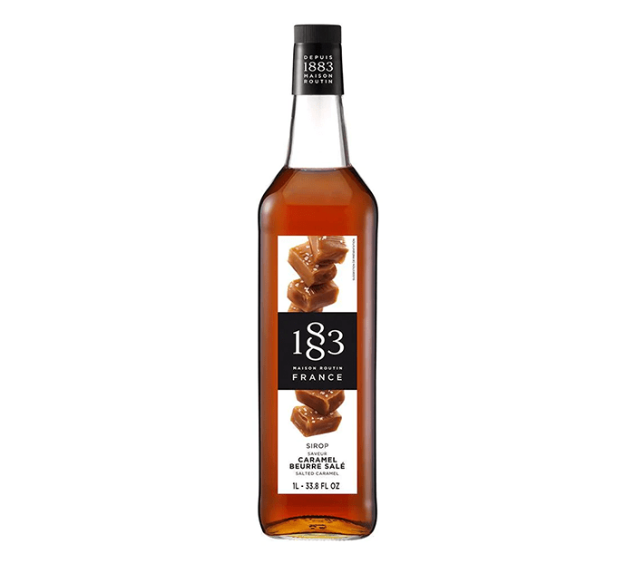 Salted Caramel - 1883 Syrup (1L PET Plastic Bottle) by 1883 Maison Routin | 1883 - Syrup | Good as Gold Coffee