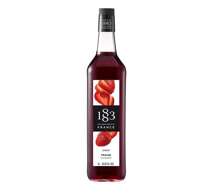 Strawberry - 1883 Syrup (1L PET Plastic Bottle) by 1883 Maison Routin | 1883 - Syrup | Good as Gold Coffee