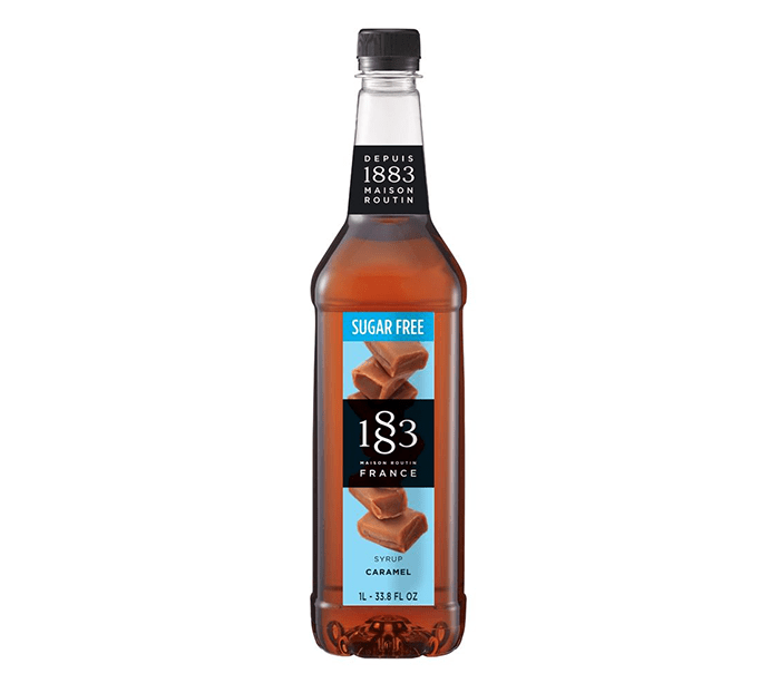 Sugar Free Caramel - 1883 Syrup (1L PET Plastic Bottle) by 1883 Maison Routin | 1883 - Syrup | Good as Gold Coffee