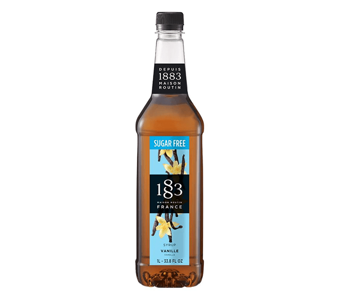 Sugar Free Vanilla - 1883 Syrup (1L PET Plastic Bottle) by 1883 Maison Routin | 1883 - Syrup | Good as Gold Coffee