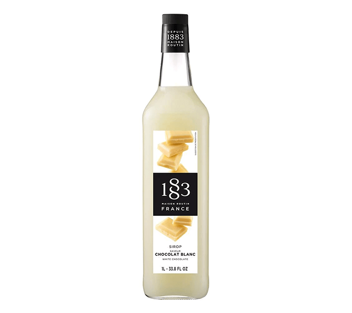 White Chocolate - 1883 Syrup (1L PET Plastic Bottle) by 1883 Maison Routin | | Good as Gold Coffee