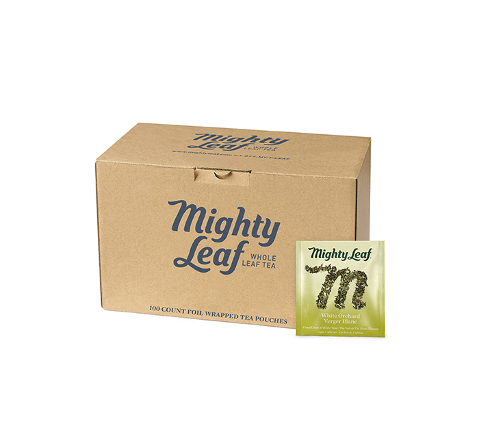 White Orchard Tea Bags by Mighty Leaf Tea | Mighty Leaf - 100ct | Good as Gold Coffee