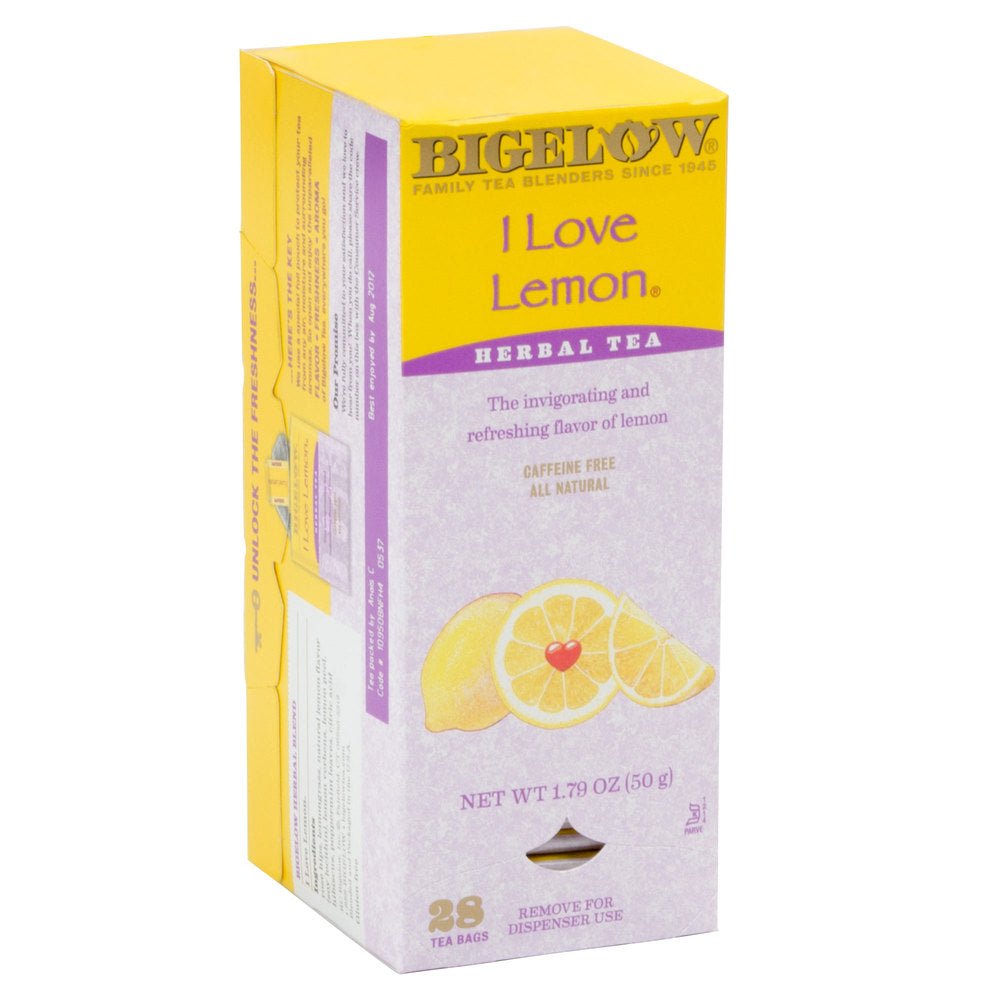 I Love Lemon Tea Bags by Bigelow Tea | Bigelow Tea - 28ct | Good as Gold Coffee